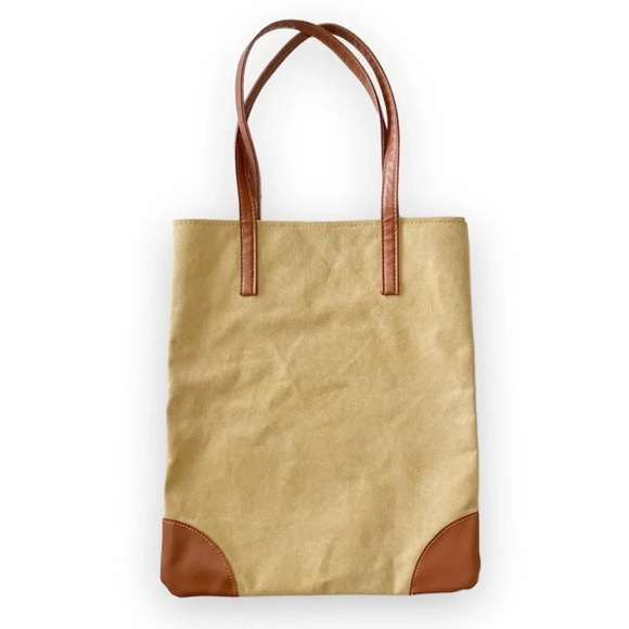 Shepherd University Canvas Tote Leather Look Trim Campus‎ Bag School Spirit WV - Picture 2 of 10